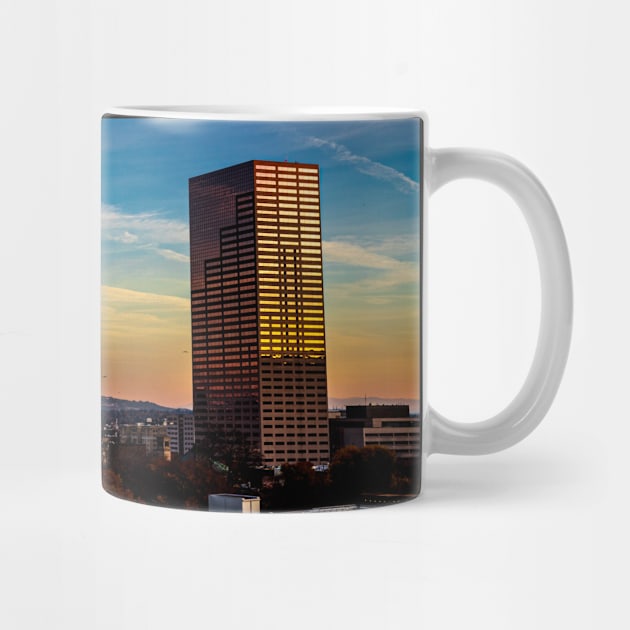 Portland City Skyline by Just In Tee Shirts